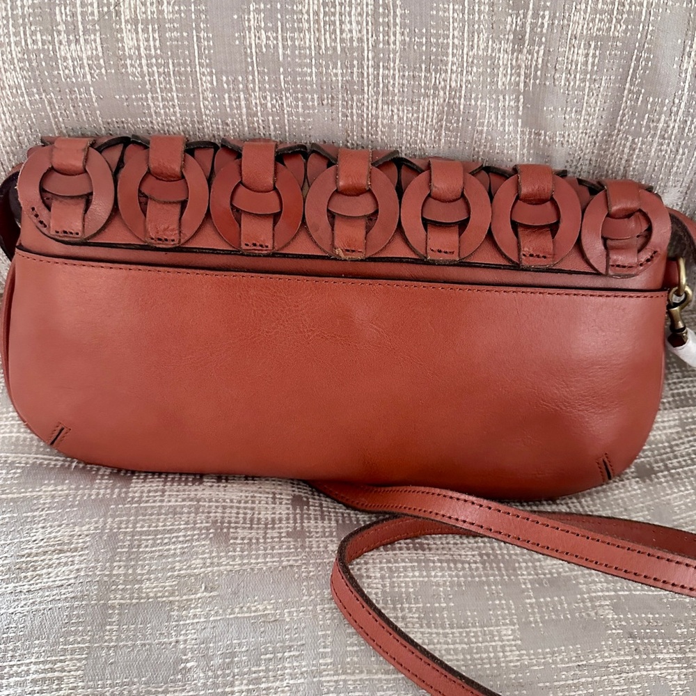 New Patricia Nash Baku Leather Clutch/Crossbody Bag - Picture 3 of 10
